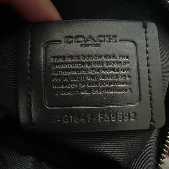 Coach Cross Grain Mini Bennett Satchel blackoxblood hand bag - Picture 6 of 12